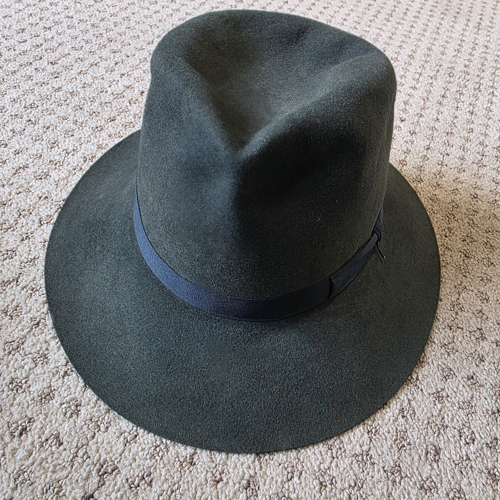 Elegant Dark Green Women's Fedora Hat